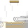 LED Pendelleuchte Arte in Gold 3x 16,6W 3498lm