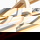 LED Pendelleuchte Arte in Gold 3x 16,6W 3498lm