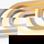 LED Pendelleuchte Arte in Gold 3x 16,6W 3498lm