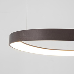 LED Pendelleuchte Esteva in Kaffee 48W 2400lm