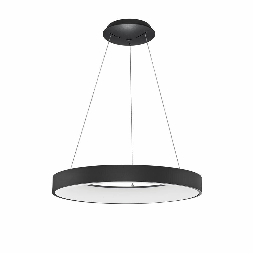 LED Pendelleuchte Rando Thin in Schwarz-matt 50W 3250lm günstig online kaufen