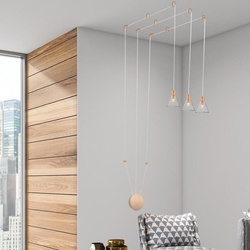 LED Pendelleuchte Marce in Gold 3x 5W 750lm