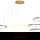 LED Pendelleuchte Leon in Gold 3x 27,6W 4980lm