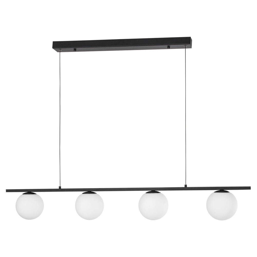 LED Pendelleuchte Joline in Schwarz-matt und Weiß 4x 8W 2060lm