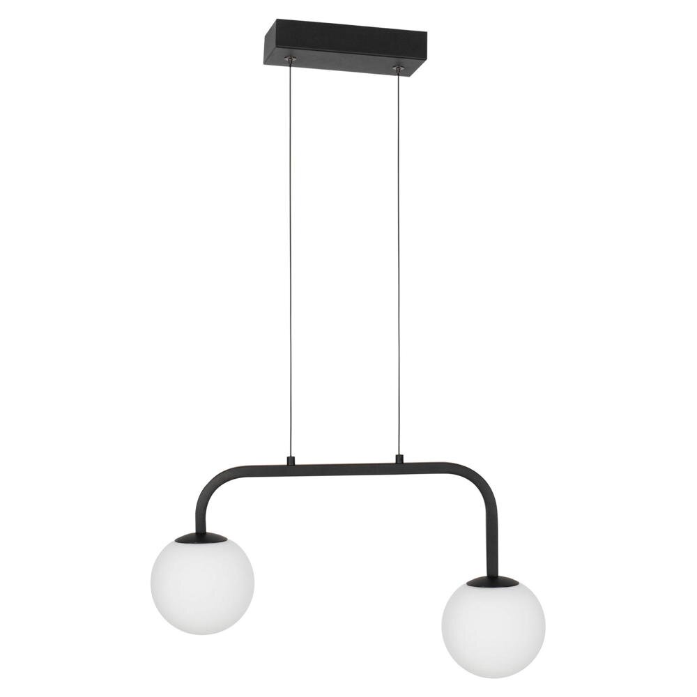 LED Pendelleuchte Joline in Schwarz-matt und Weiß 2x 8W 1030lm