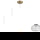 Pendelleuchte Mond in Transparent und Gold E14 180mm