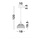 Pendelleuchte Mond in Transparent und Gold E14 180mm