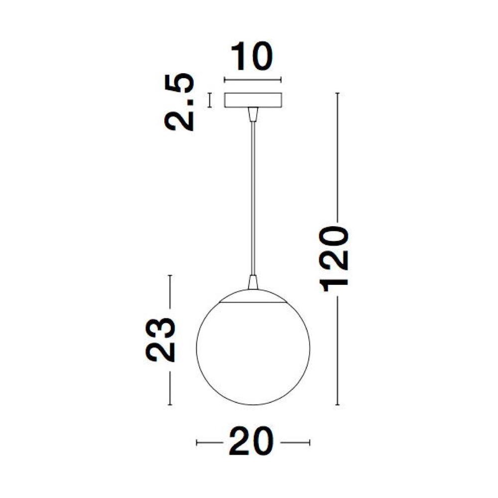 Pendelleuchte Lazione in Rauchglas und Chrom E27 200mm günstig online kaufen