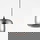 Pendelleuchte Savaz in Chrom und Schwarz E27 280 mm