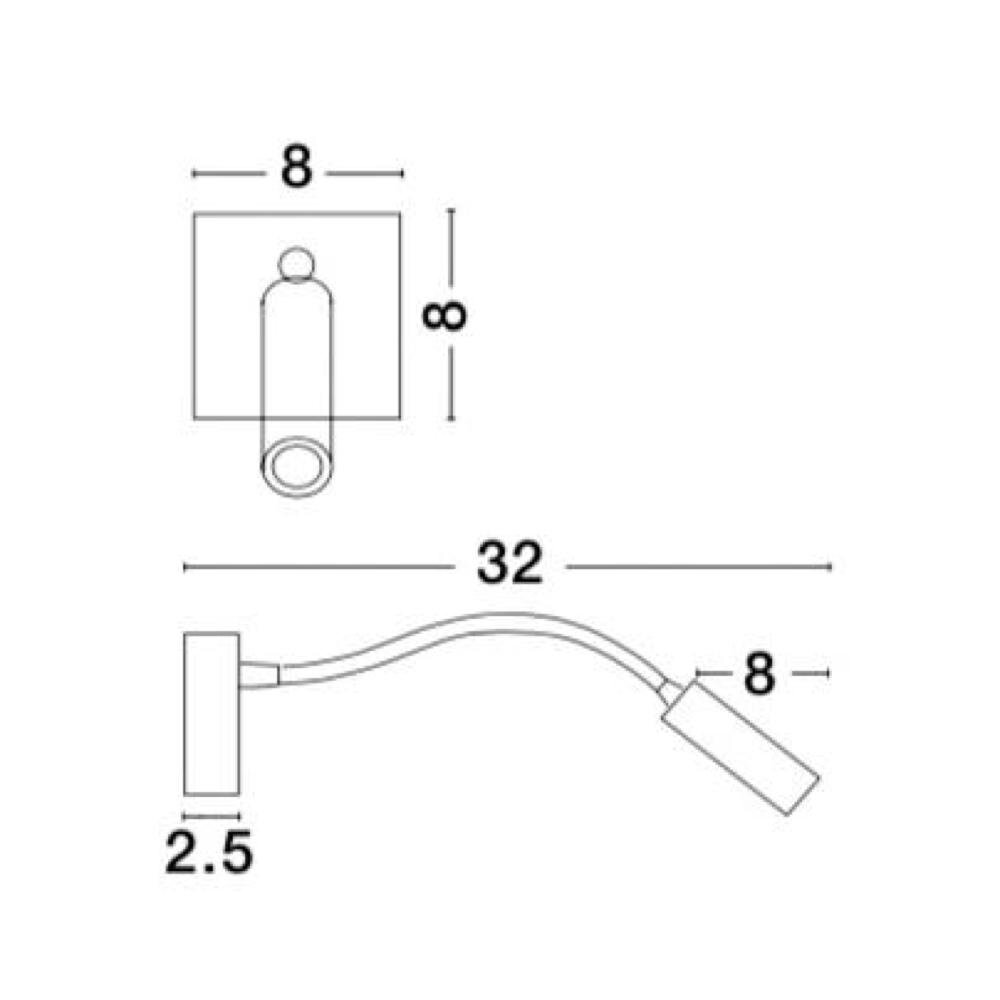 LED Wandleuchte Madison in Weiß 3W 190lm günstig online kaufen