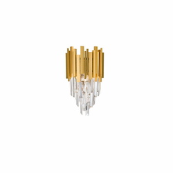 Wandleuchte Grane in Gold E14 2-flammig