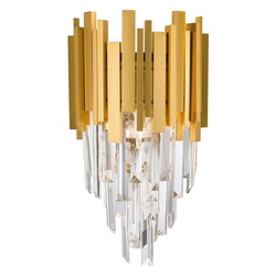 Wandleuchte Grane in Gold E14 2-flammig