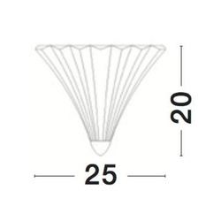 Wandleuchte Guscio in Bernstein E14