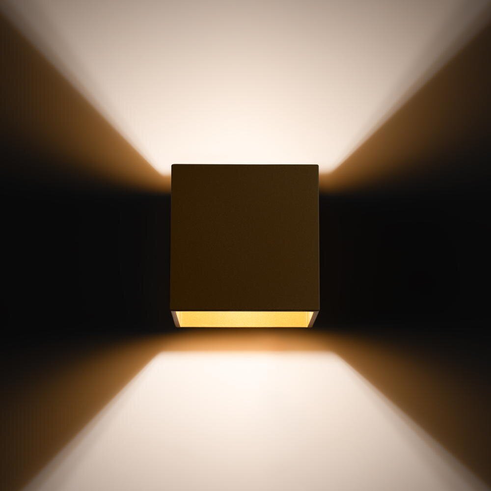 famlights | Wandleuchte Quint in Gold G9