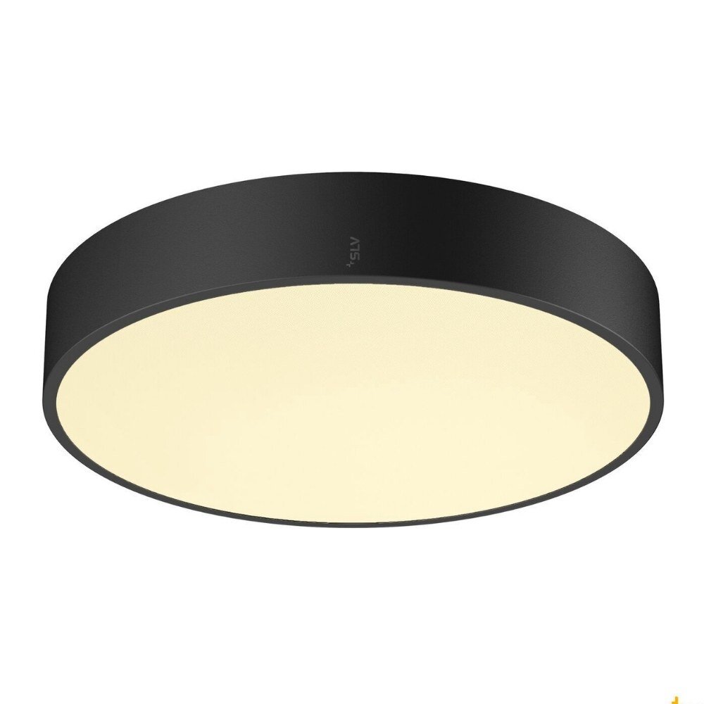 LED Deckenleuchte Medo in Schwarz 19W 2400lm IP50 380mm 80°