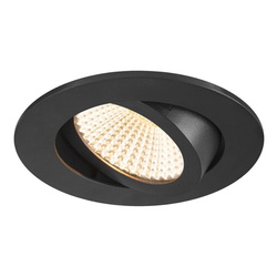 LED Deckeneinbauleuchte New Tria in Schwarz 8,3W 750lm...