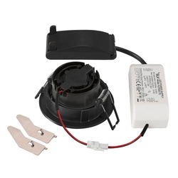 LED Deckeneinbauleuchte New Tria in Schwarz 8,3W 750lm...