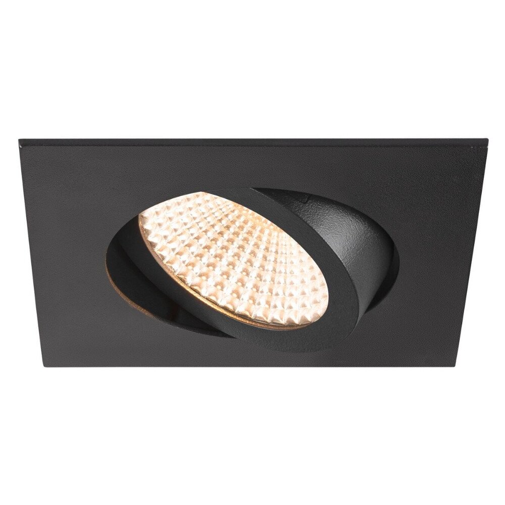 LED Deckeneinbauleuchte New Tria in Schwarz 8,3W 705lm 60° 82mm eckig günstig online kaufen