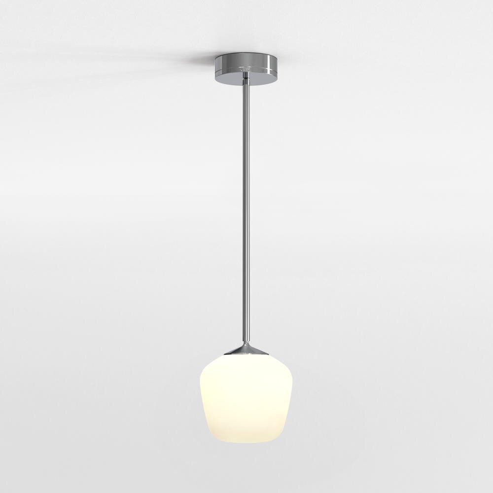 LED Pendelleuchte Nara Taper in Weiß und Chrom 7,6W 324lm IP44 günstig online kaufen