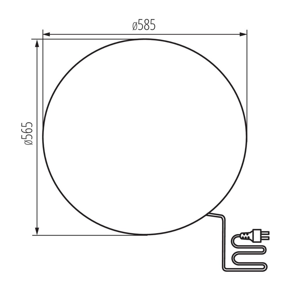 Gartenkugel Stono in Grau E27 IP65 585mm günstig online kaufen