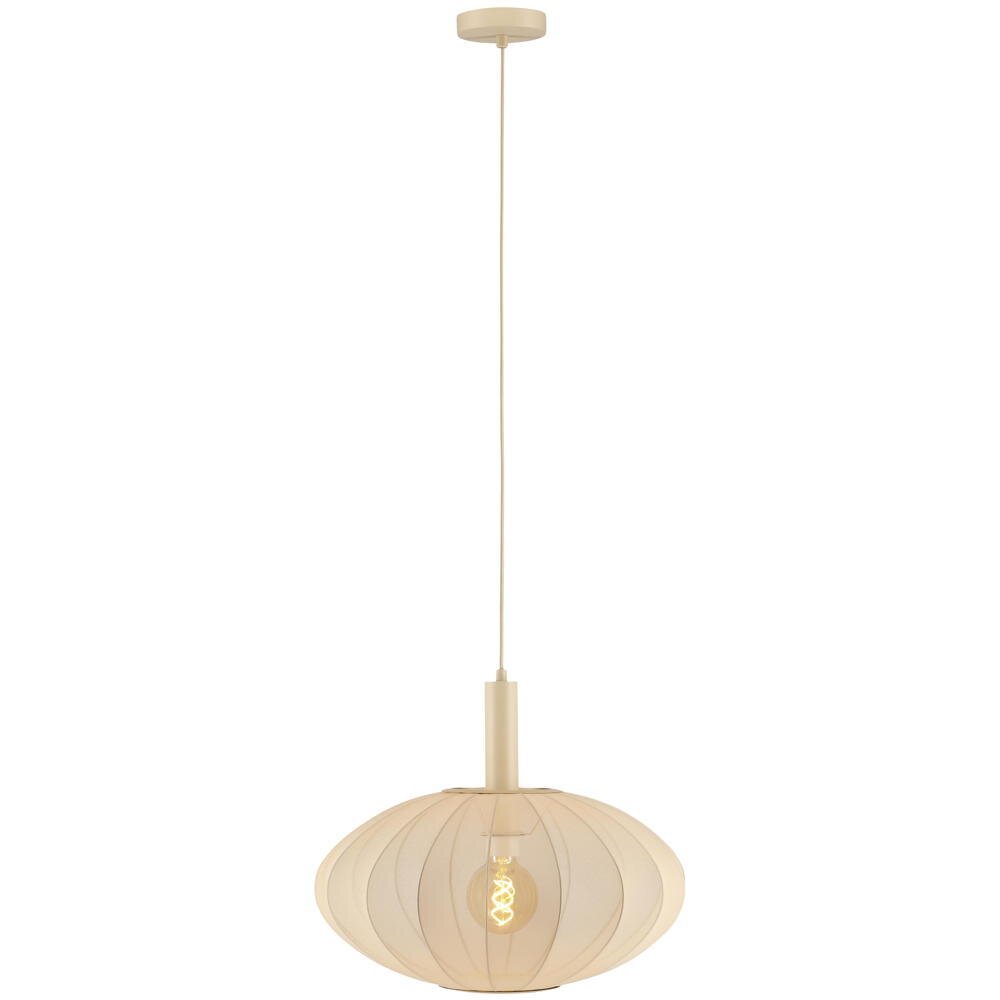 Pendelleuchte Corina in Beige E27 1-flammig