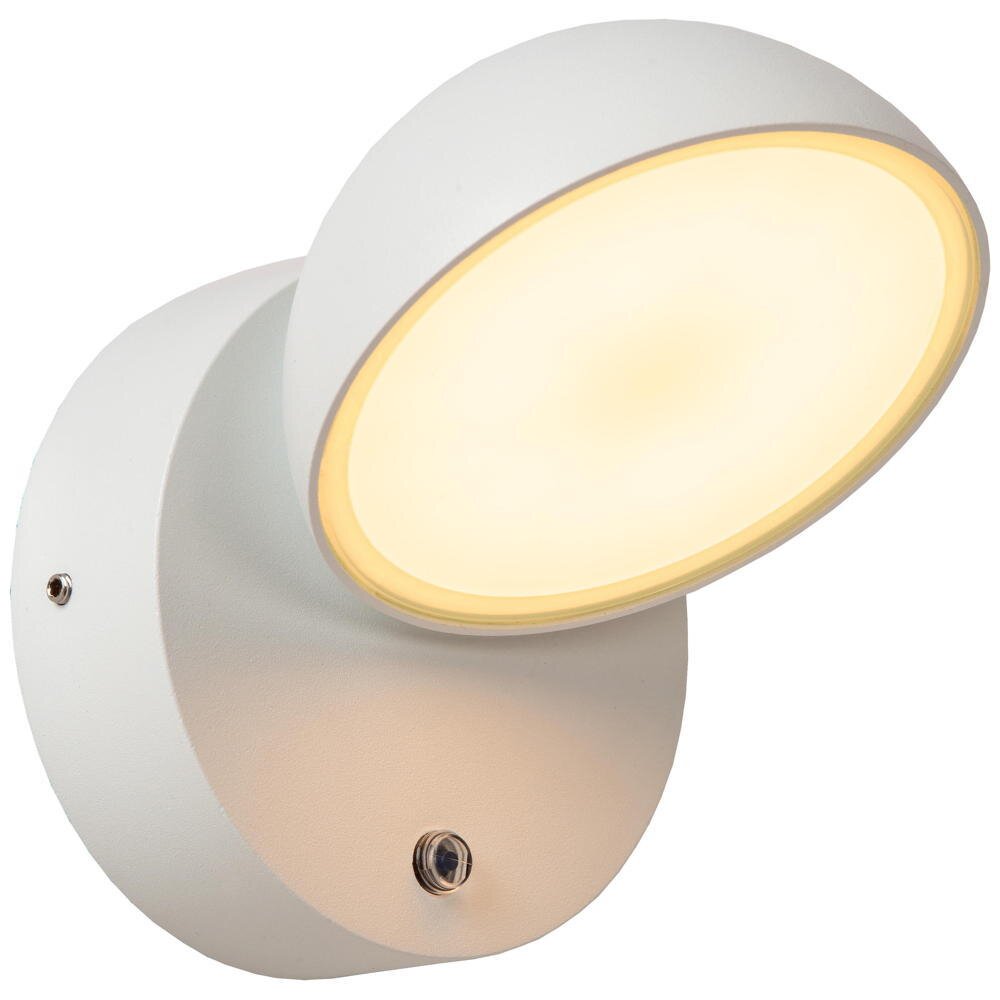 LED Wandleuchte Finn in Weiß 12W 1200lm IP54 mit Dämmerungssensor