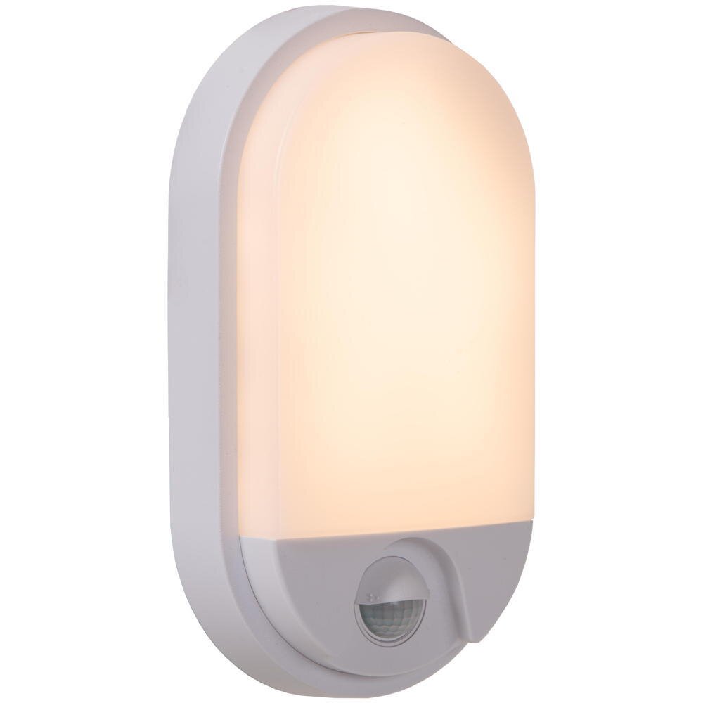 LED Wandleuchte Hups Ir in Weiß 10W 950lm IP54 mit Bewegungsmelder und Dämmerungssensor