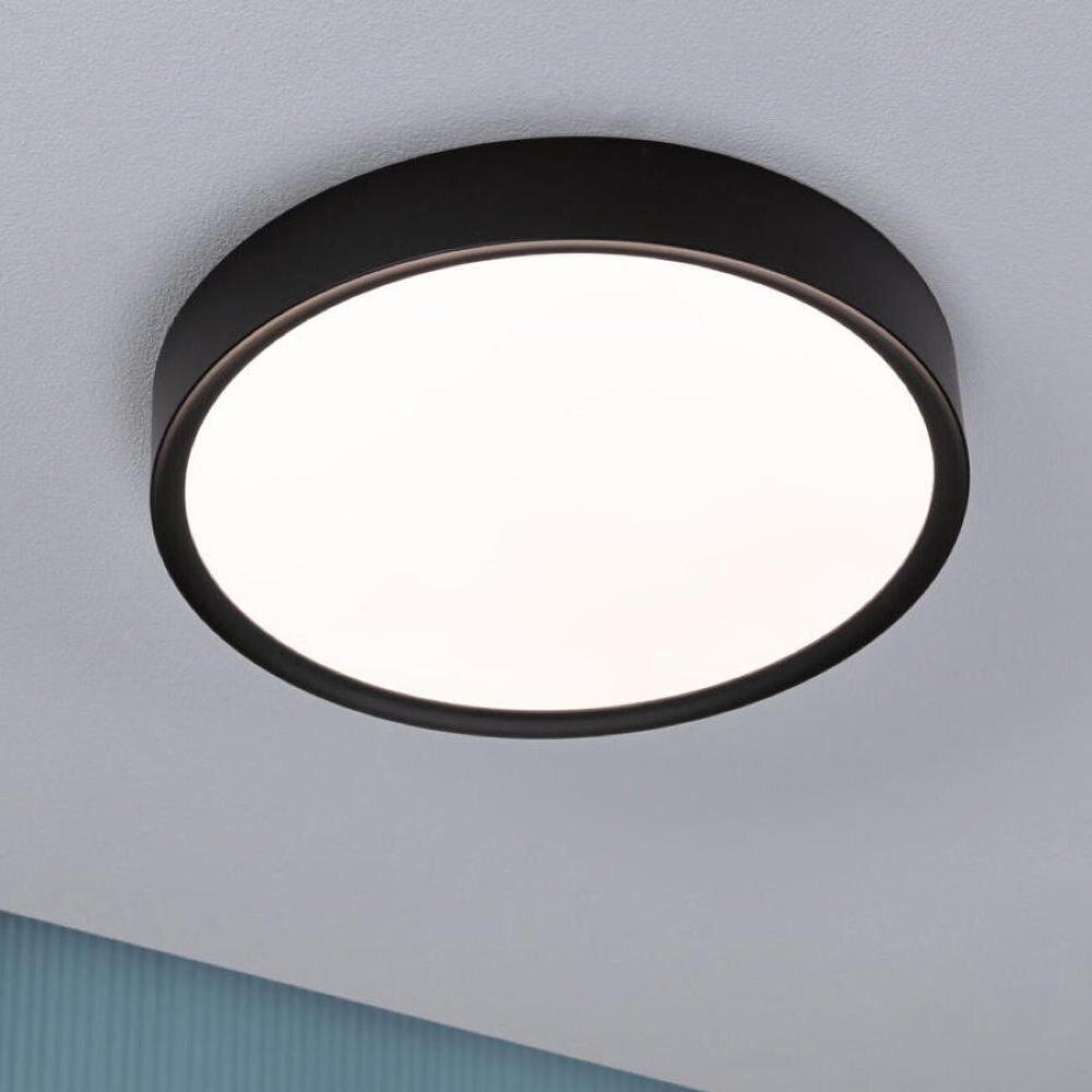 Paulmann Tega LED-Deckenleuchte IP44 CCT schwarz günstig online kaufen