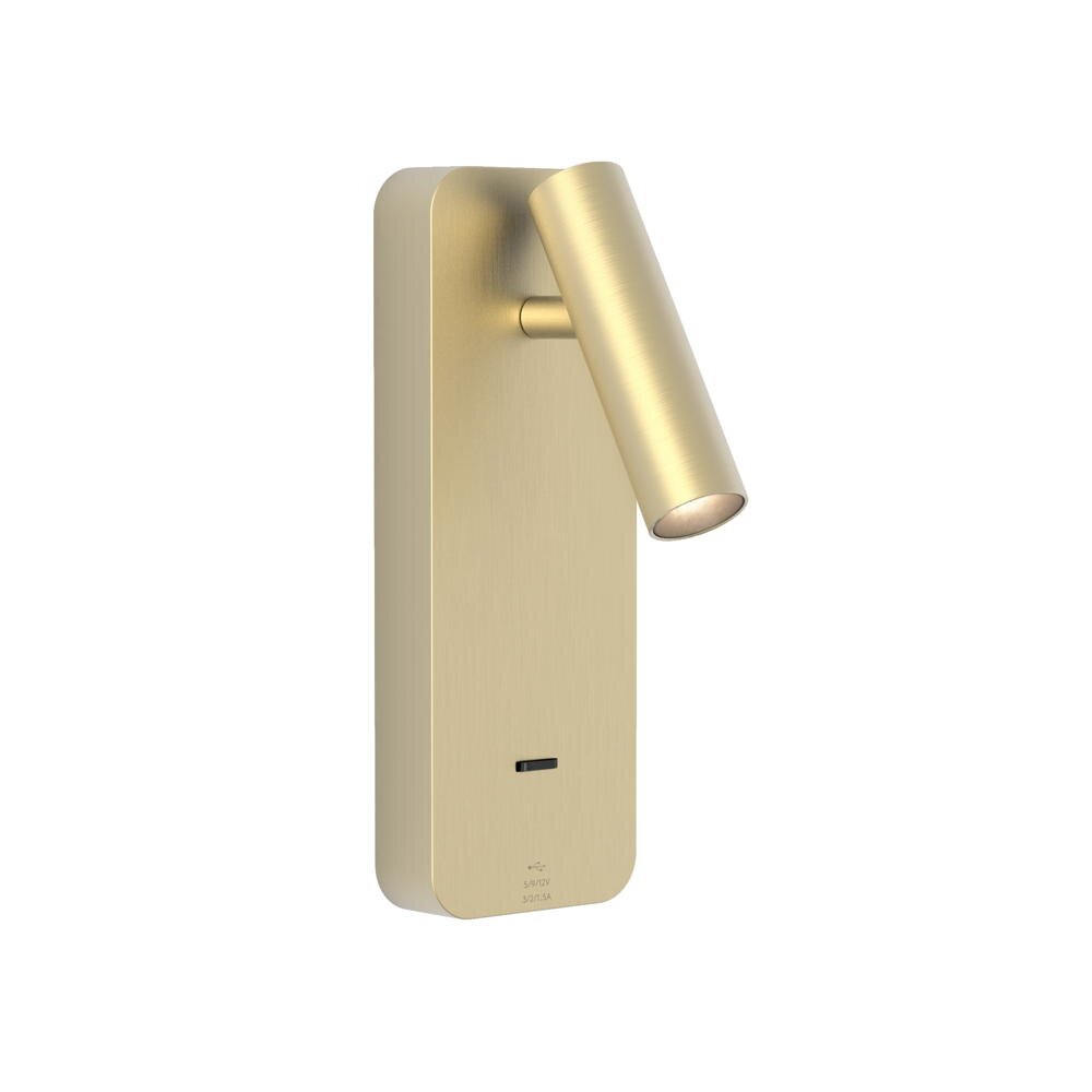 LED Wandleuchte Enna in Gold-matt 3,6W 134lm USB A+C günstig online kaufen