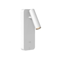 LED Wandleuchte Enna in Weiß-matt 3,6W 134lm USB A+C