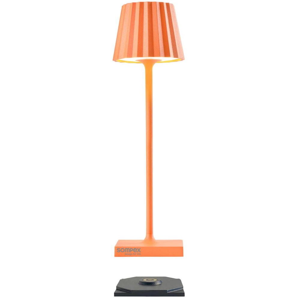 LED Akku Tischleuchte Troll Nano in Orange 2x 0,8W 165lm IP54 günstig online kaufen