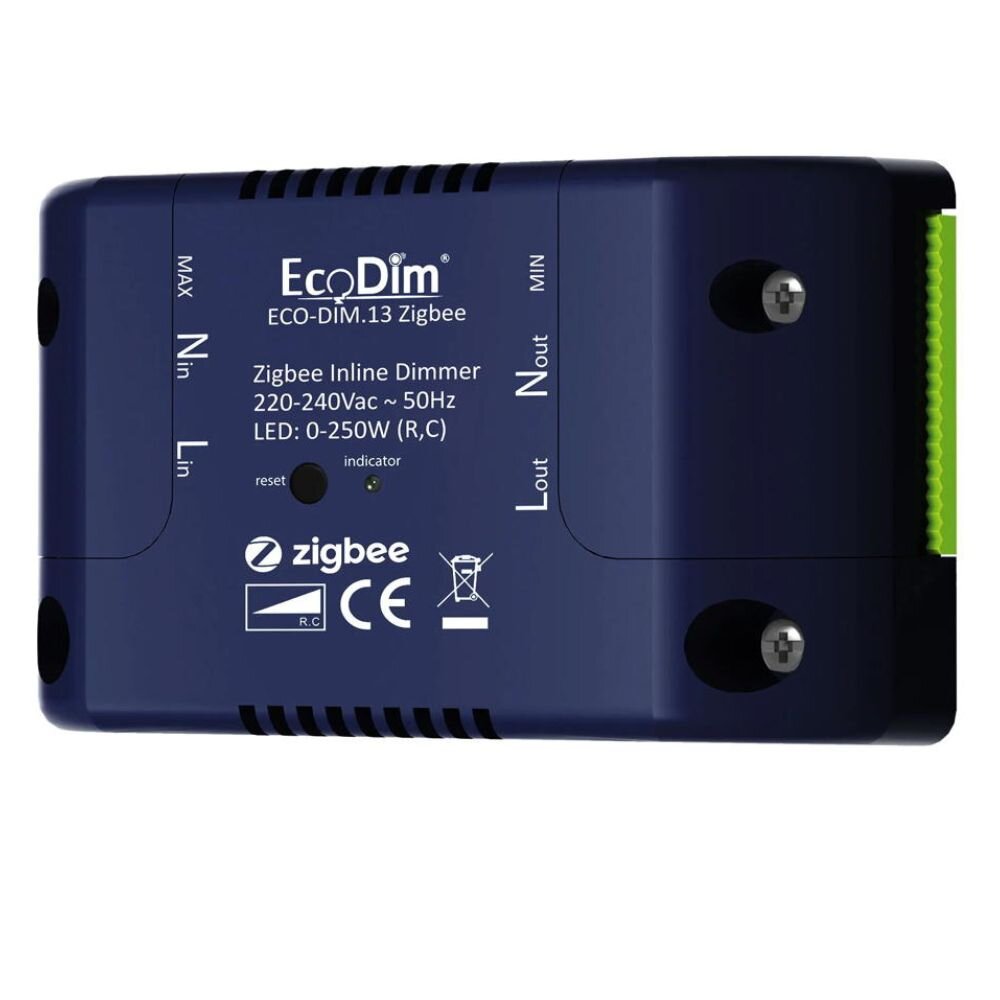 Zigbee Inline Smartdimmer 250W in Blau günstig online kaufen