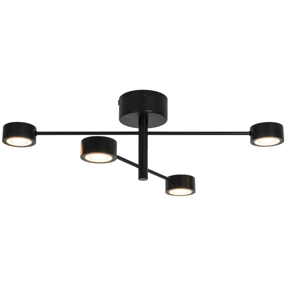 LED Deckenleuchte Clyde Flex 4-Rail in Schwarz 4x 3,5W