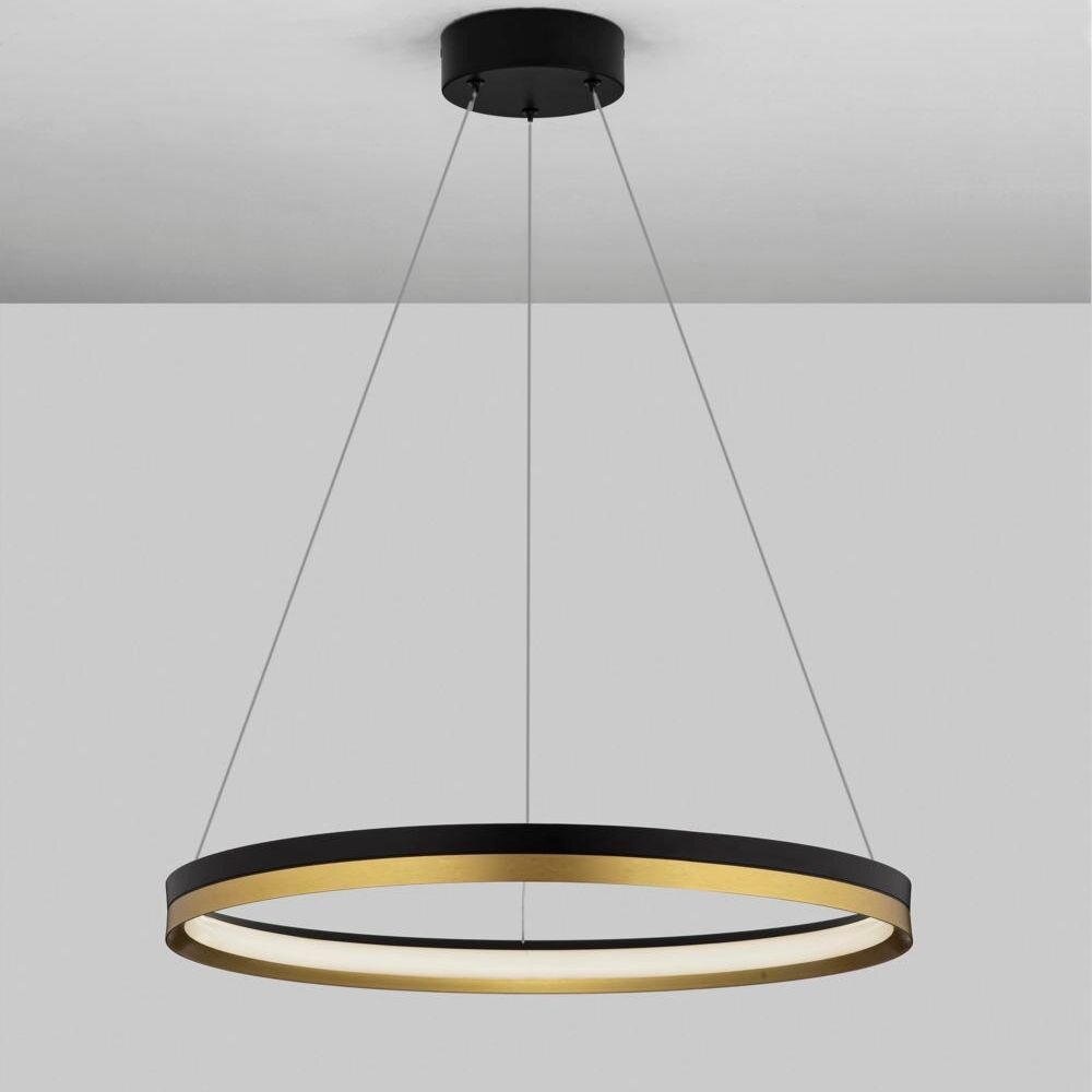 LED Pendelleuchte Cantria in Schwarz und Gold 33W 4580lm