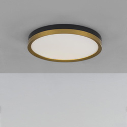 LED Deckenleuchte Cantria in Schwarz und Gold 31W 1916lm