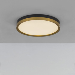LED Deckenleuchte Cantria in Schwarz und Gold 31W 1916lm