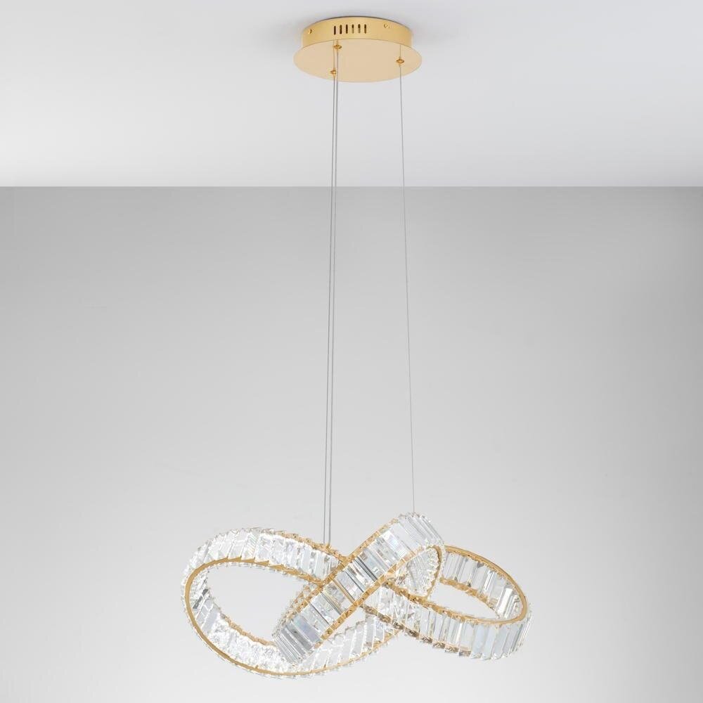 LED Pendelleuchte Conceto I in Gold und Transparent 49W 4075lm