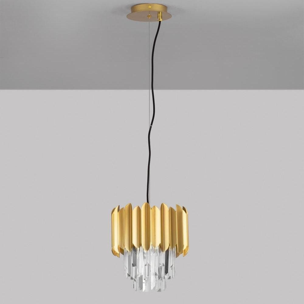 Pendelleuchte Magnolia in Gold und Transparent E14 250mm günstig online kaufen