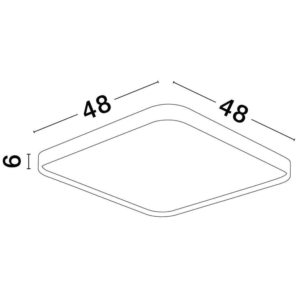 LED Deckenleuchte Athos in Weiß 30W 1800lm günstig online kaufen