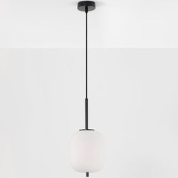 Pendelleuchte Lato in Schwarz und Weiß E14