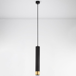 Pendelleuchte Picto in Schwarz und Gold GU10