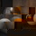 famlights | Tischeuchte Amani in Beige und Braun-antik E27 490mm