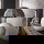 famlights | Tischeuchte Amani in Beige und Braun-antik E27 490mm