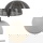 famlights | Tischeuchte Amani in Beige und Braun-antik E27 490mm