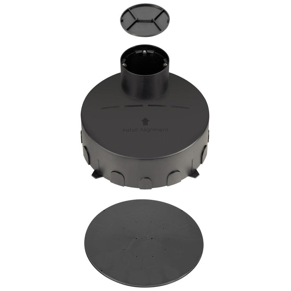 Montagegehäuse Dasar M in Schwarz