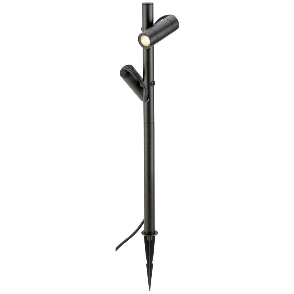 SLV HELIA SLIM Außenstrahler Garten Terrasse LED IP65 modern Schwarz Aluminium 2-flammig