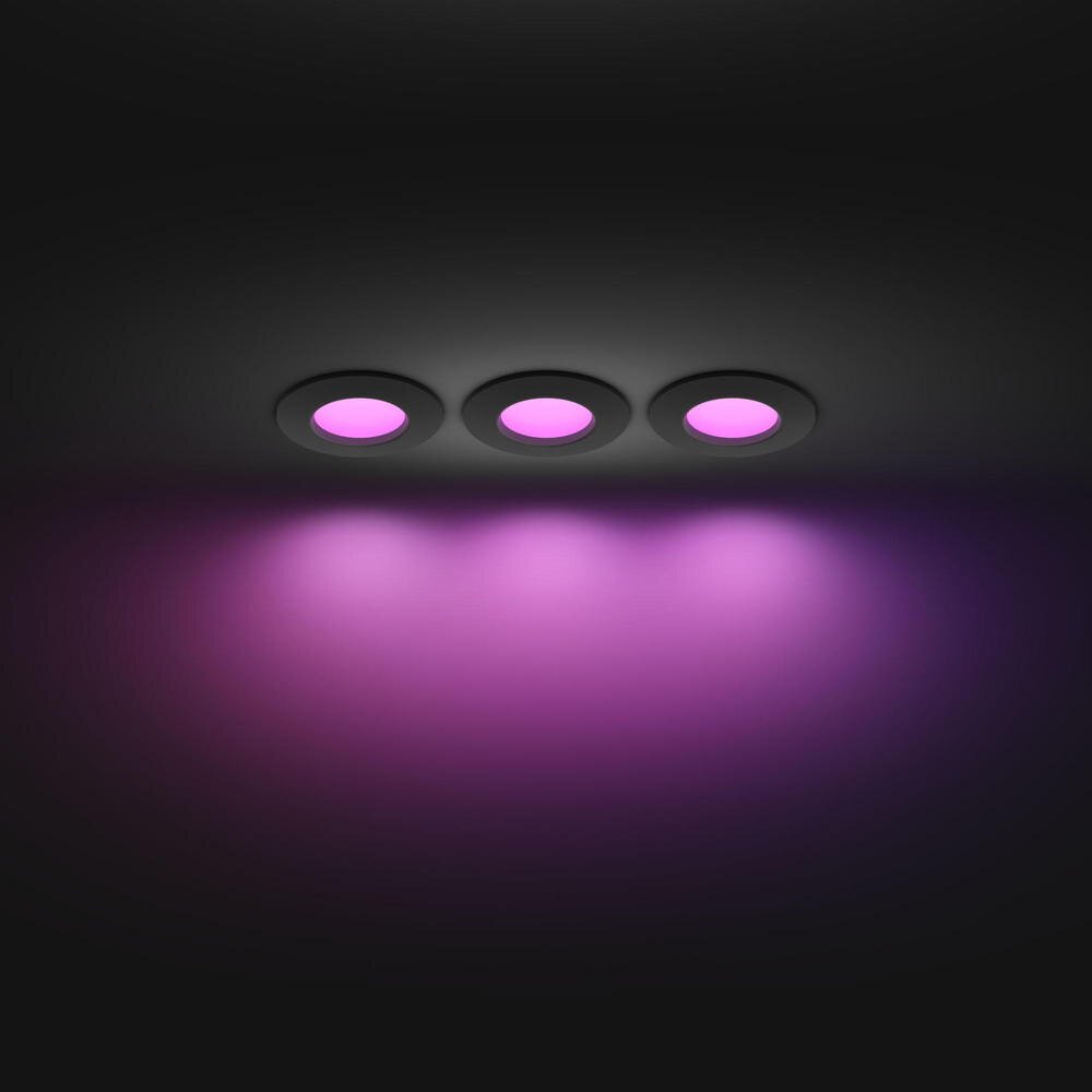 Philips Hue Bluetooth White & Color Ambiance Einbauspot Slim Recessed in Sc günstig online kaufen