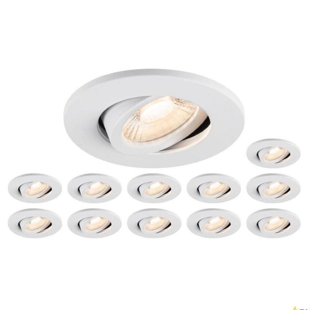 LED Einbauleuchte Universal Downlight Move in Weiß 12x 8W 8160lm günstig online kaufen