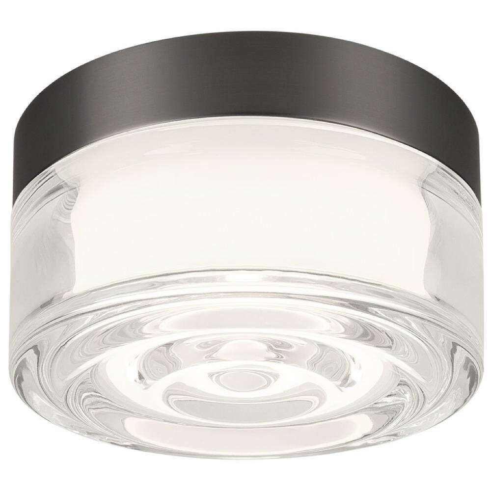 LED Wand- und Deckenleuchte Cyft Wave in Schwarz-matt und Transparent 6,5W 280lm IP65