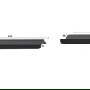 RINGO-Living Lowboard Elin in schwarzer Metall Optik 1500mm
